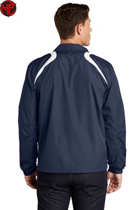 Mens Windbreaker <b>Jacket</b> Quarter Zip Pullover Breathable <b>Lightweight</b> Outdoor Training <b>Jacket</b> Discharge Printing - Product Image 5
