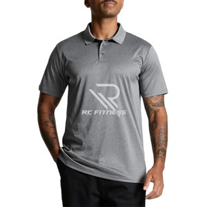 Camisetas de Golf de Alto Rendimiento para Hombre, con Logotipo Personalizado, Cuello Alto, Manga Corta, Poliéster, Secado Rápido - Product Image 1