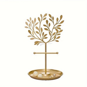 Soporte Minimalista para Joyas con Múltiples Brazos de Gancho, Bandeja de Almacenamiento, Organizador de Collares Antienredos, Exhibidor Decorativo que Ahorra Espacio - Product Image 6