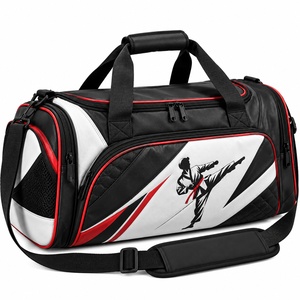 Bolsa Deportiva de Taekwondo al por Mayor con Múltiples Compartimentos con Cremallera, Bolsillos de Malla y Gráficos de Artes Marciales para Entrenamiento en el Gimnasio - Product Image 4