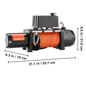 Verricello Elettrico per Camion 12V DC da 4.545 kg con Cavo Sintetico 7/20 x 65 ft, Passacavo in Alluminio e Telecomando Wireless/Cablato - Product Image 6