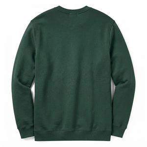 Sweat-shirt à capuche vert foncé pour homme, en molleton épais 100 % coton 400g, manches longues, uni, vêtement d'automne formel, vente en gros, OEM - Product Image 2