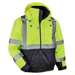 Chaqueta de Seguridad de Alta Visibilidad para Hombre MALUZA INDUSTRIES, Paneles en Contraste, Diseño Reflectante, Material de Poliéster, Ropa de Trabajo Personalizable - Product Image 1