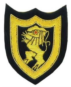 High Quality Custom Made Embroidered Bullion Badges Handmade on Fabric Uniforms Blazers New Style OEM Service Logo Decoration - Product Image 1