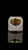 Bague Initiale Personnalisée Lettre Z Hip Hop, Diamant Cultivé en Laboratoire VS-SI Taille Baguette 4 Carats, Argent 925 Plaqué Rhodium, Unisexe, OEM/ODM