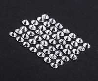 Diamant de laboratoire rond taille brillant 2,5 MM, couleur E-F, clarté VVS, blanc, percé au laser, en vrac, OM GEMS Jewelry