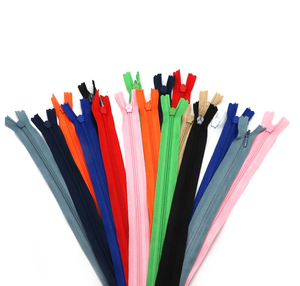 Factory Wholesale Can Be Customized Color 3, 5, 8, 10, Open and Closed End Code Yard, Stock Nylon <b>Zippers</b> - Product Image 1