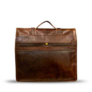 Brown <b>Leather</b> <b>Laptop</b> & Messenger <b>Bag</b> - Product Image 1