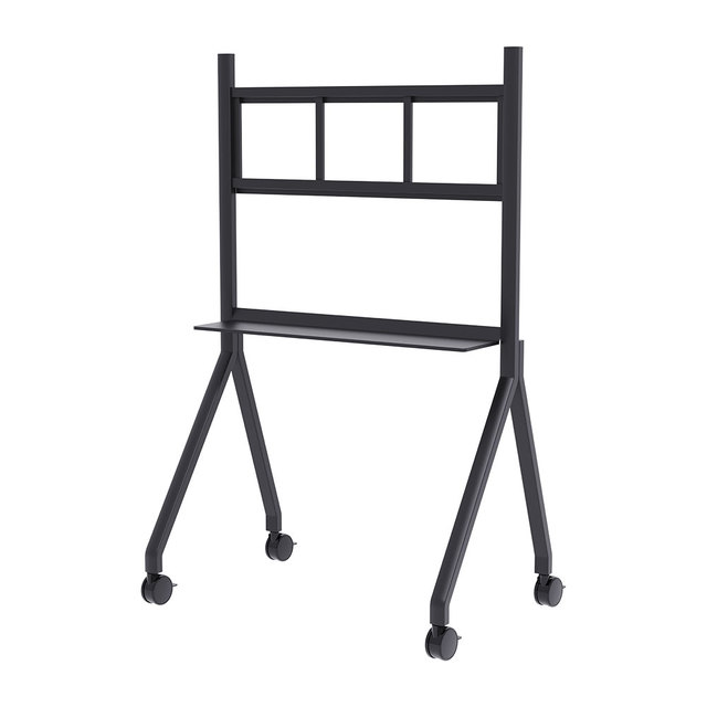 Heavy Duty Mobile TV Trolley with Wheels for Smart Interactive Educational Displays