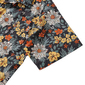 Camisa de Hombre para Vacaciones, Estampado Floral Tropical, Manga Corta, Ropa Casual de Playa para Hombre - Product Image 3