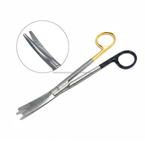 Tijeras para amígdalas PRINCE curvadas de 17 cm, de carburo de tungsteno, juego de instrumentos manuales para cirugía plástica - Product Image 1