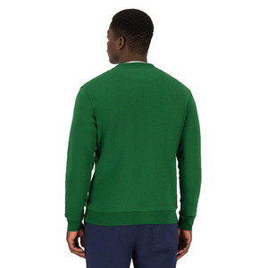 Sweat-shirt à capuche pour homme en gros, couleur verte unie personnalisée, en molleton 100 % coton, coupe oversize, respirant, avec poche, col de haute qualité - Product Image 4