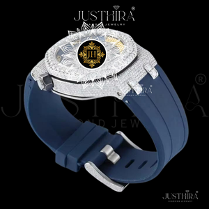 Reloj de Cuarzo con Diamantes de Moissanita de Lujo, Estilo Hip Hop, Correa de Goma Resistente, Cristal de Zafiro, Calidad Premium, Gran Venta - Product Image 3