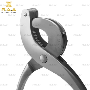 Pinza de Castración de Triple Prensa con Mango Curvo de Calidad Premium, 14″, Instrumento Veterinario de Alta Resistencia R.A.A - Product Image 5