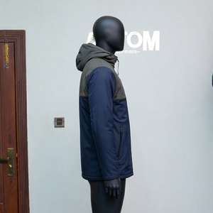 Meilleure veste coupe-vent longue en polyester pour homme, style urbain, 2023, haute qualité, coupe-vent, respirante, personnalisable, pas chère - Product Image 2