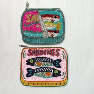 Monedero de cuentas hecho a mano con diseño BAGEL, bolsa con cierre magnético personalizado |   Mini Cartera de Mano Bordada |   Bolsos Casuales | - Product Image 4