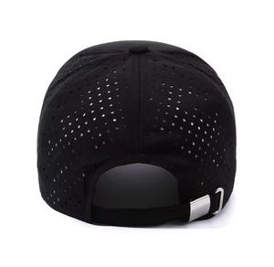Unisex Breathable Mesh Baseball Cap Adjustable <b>Black</b> Outdoor Spring Summer Sporty Adult Hat 100% Polyester - Product Image 2