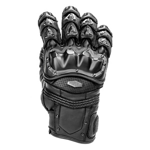 Guantes de carreras de motos cortos de invierno para hombre, guantes impermeables de cuero de mano para Motocross Cross Country con pantalla táctil para deportes - Product Image 5