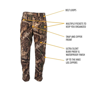 Unisex New Design Multi-Functional Casual Hunting Pants High Waist Drawstring Closure Waterproof Breathable Soft <b>Shell</b> Print - Product Image 3