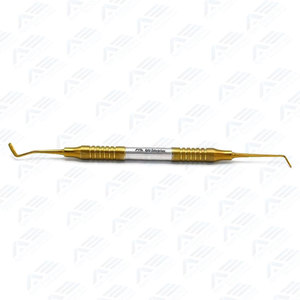 Instrument de restauration dentaire manuel en acier inoxydable de qualité supérieure pour composites, équipement dentaire CE, revêtement or-titane - Product Image 2