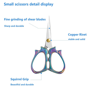 Tijeras de bordado de alta calidad para cortar telas con precisión, tijeras artesanales de acero inoxidable duraderas para suministros de costura - Product Image 4
