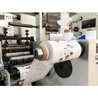 Presse d'impression rotative pour machine d'impression flexographique avec film adhésif pour étiquettes, film d'estampage UV