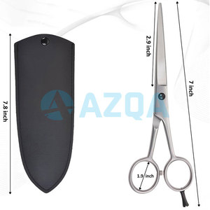 Ciseaux de coiffure professionnels en acier inoxydable de qualité supérieure avec étui en similicuir pour un style professionnel - Product Image 2