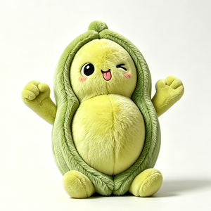 Juego de Peluches de Guisantes en Capullo, Animales de Peluche Suaves para Niños, Unisex, Regalo de Cumpleaños, 11CM-30CM, Relleno de Algodón PP - Product Image 2