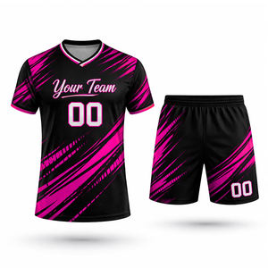 Uniforme de Fútbol Personalizado de Alta Calidad, Conjunto de Camiseta de Fútbol Transpirable de Poliéster para Clubes, Escuelas y Academias - Product Image 3
