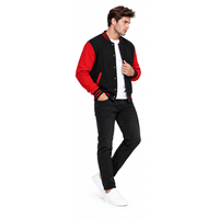 Veste universitaire personnalisée style baseball pour équipe, 100 % fibre de polyester, écologique, coupe-vent, OEM ODM, vêtements en gros