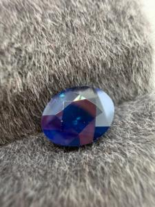 Zafiro Azul Natural, Corte Ovalado, Calibrado, Piedra Preciosa Suelta de 1.55 Quilates, Ceilán, Sri Lanka, para Joyería Personalizada, Color Zehra Gems - Product Image 1