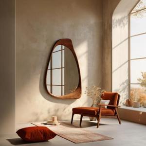 Miroir mural en bois le plus vendu, miroir mural en bois de style industriel pour hôtels et spas de luxe, article de décoration en gros à fort volume de vente - Product Image 5