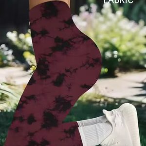 Leggings Deportivos de Cintura Alta con Tie Dye Súper Suaves para Mujer, No Transparentes, para Entrenamiento, Running y Yoga - Product Image 1
