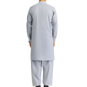 Shalwar Kameez Azul Celeste para Hombre, Tela de Algodón de Alta Calidad, Traje Tradicional Pakistaní para Hombre, Conjunto de Kurta Pajama de Diseñador - Product Image 3