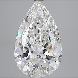 Diamant en vrac certifié IGI 5,52 carats, taille poire, VVS2, diamant cultivé neuf - Product Image 1