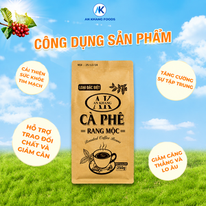 กาแฟโรบัสต้าเวียดนาม ผลสุกเต็มเมล็ด บรรจุถุง 0.25 กก. กระบวนการเปียก KHANG ปรับแต่งได้ 100% เมล็ดกาแฟออร์แกนิกสีเขียว ตัวอย่าง - Product Image 2