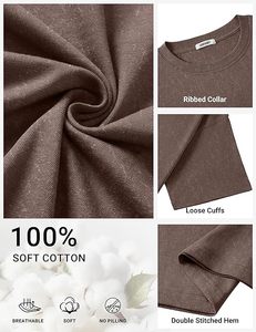 T-shirts en coton pour hommes, coupe oversize, manches courtes, style streetwear, coupe ample, t-shirts d'été délavés, basiques, unisexes - Product Image 4