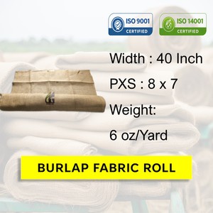 ผ้ากระสอบป่านจู๊ตขนาด 40 นิ้ว หนัก 6 ออนซ์ แบบม้วน สำหรับงานคอนกรีต ผ้ากระสอบป่านจู๊ตสำหรับทำผ้าม่าน ขายส่งโดยกู๊ดแมน โกลบอล บังกลาเทศ - Product Image 2