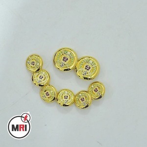 Wholesale High-quality Customize <b>Buttons</b> Omega Psi Phi Fraternity, Inc Custom <b>Buttons</b> for blazers in Gold color 8 Butt - Product Image 1
