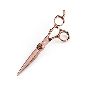 กรรไกรตัดผมสแตนเลสเกรดผ่าตัด สีทองไทเทเนียม ขัดเงาแบบกระจก - Product Image 6