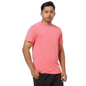 T-shirt en twill respirant à manches courtes pour hommes, 100 % polyester, anti-plis, personnalisable avec logo, vente en gros à bas prix, meilleur choix - Product Image 1