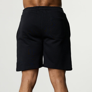 Shorts Bermuda en Coton Uni pour Homme avec Cordon de Serrage à la Taille, Coupe Décontractée, Taille Mi-Haute, Tissu Tricoté Respirant et Confortable - Product Image 2
