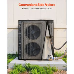Copertura Impermeabile in Poliestere a Doppio Strato 28 X 28 X 32 Pollici per Condizionatore d'Aria con Tettoia Staccabile e Coperture per Bocchette di Ventilazione - Product Image 6