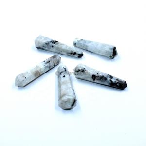 High Quality Double Terminated <b>Pencil</b> Point Agate Wand New Flashy Unakite Double Terminated Point Natural Gemstone - Product Image 2