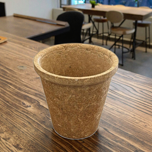 TerraCup 250 ml 8.5 oz Rice Bran Cup Biodegradable Compostable Single Use Zero <b>Plastic</b> Food Safe - Product Image 1