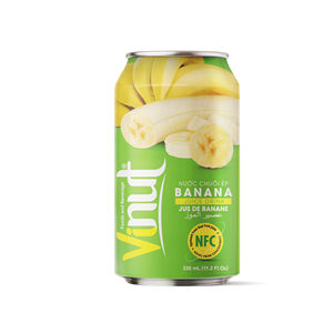 Jus de banane de qualité supérieure et au goût rafraîchissant de 330ml (à partir de vrais ingrédients) fabriqué au Vietnam (OEM, ODM) - Product Image 1