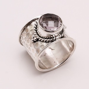 925 Sterling Silver Amethyst <b>Ring</b> <b>Indian</b> Jewelry Bulk Wholesale Fashion Silver plated <b>Rings</b> for Women and Girls - Product Image 4