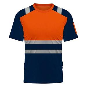Camiseta de Alta Visibilidad Reflectante, 100% Algodón, Anti-UV, Transpirable, Unisex, Ligera, para Trabajo de Construcción - Product Image 5