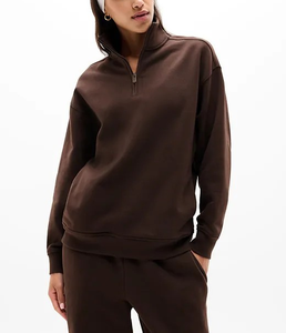 Women's Quick Dry Half Zip Sports <b>Sweatshirt</b> Athletic Running Training <b>Gym</b> Fitness Long Sleeve Pullover Top - Product Image 1