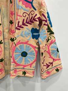 Embroidered Breathable Quilted Cotton Suzani Jacket Handmade Unisex - Product Image 4